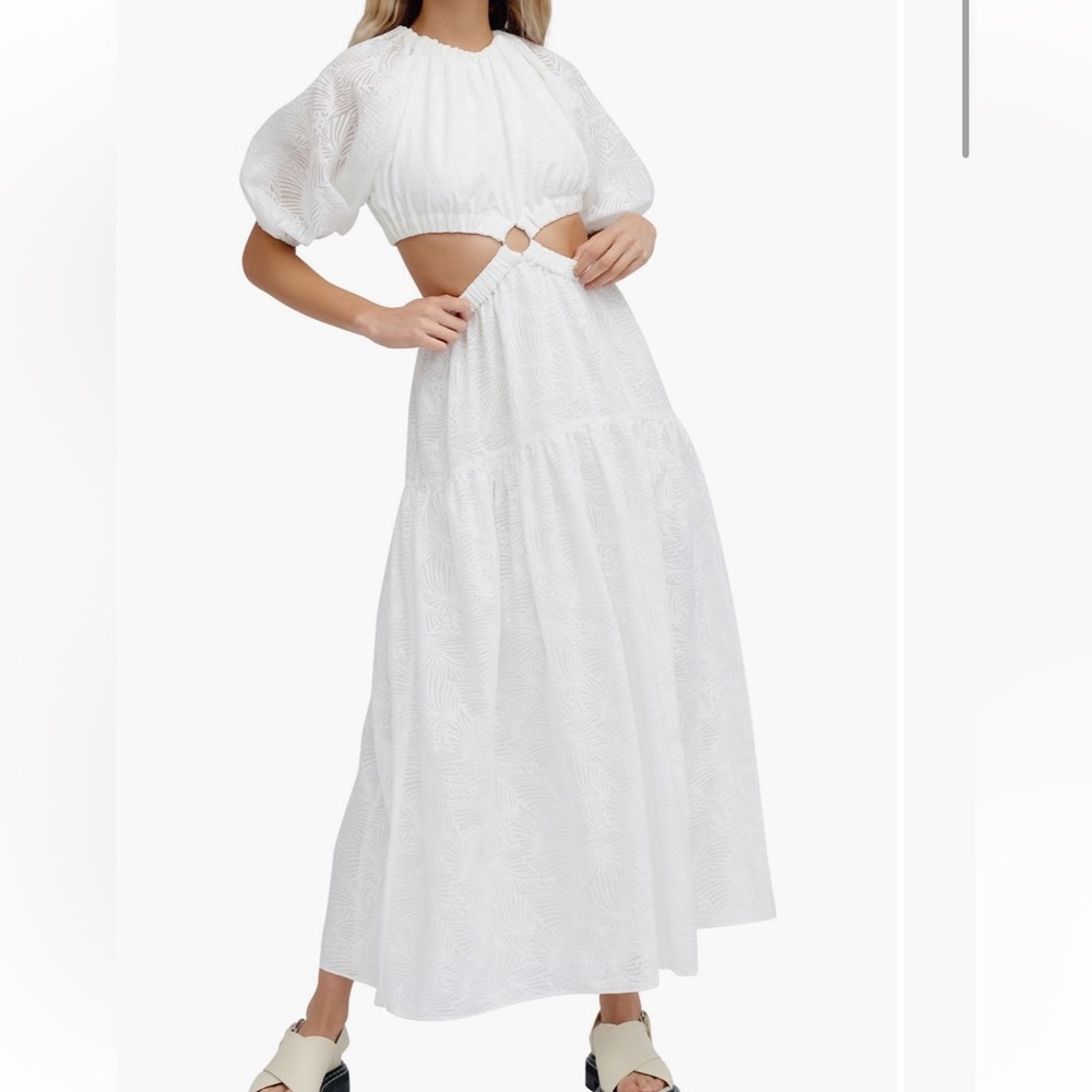 Significant Other White Backless Dress